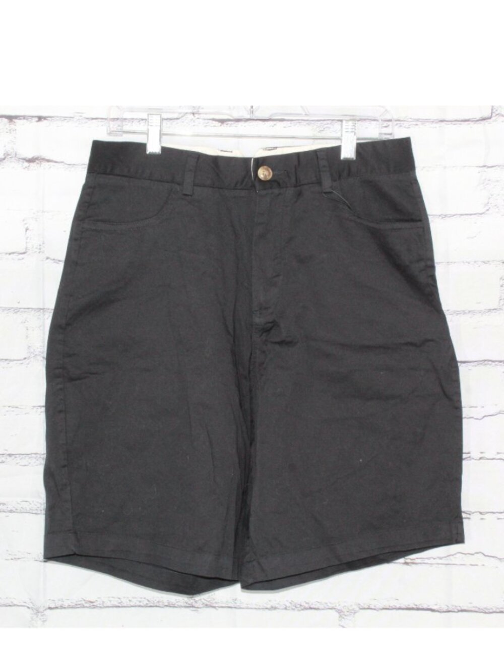 Short Par 4 Men’s Black Stretch Flat Front Endro Golf Shorts Athleisure Size 32